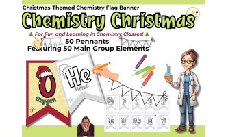 Chemistry Pennant Banner – 50 Main Group Elements to Print