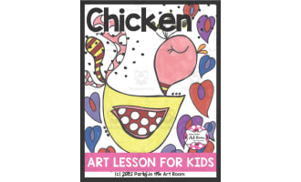 Chicken Art Lesson for Kids