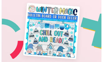Chill Out and Read!: Gnome Winter Bulletin Board or Door Decor Kit