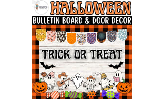 Chillingly Creative Halloween: Classroom Bulletin Board and Door Decor