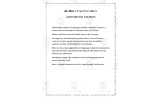 Chinese: All About Countries Book