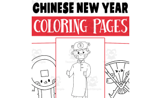 Chinese New Year Coloring Pages Worksheet Activities