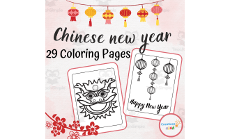 Chinese New Year Coloring Sheets