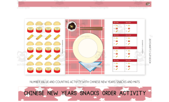 Chinese New Years Snacks Order Activity