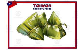 Chinese + Taiwan Food Flashcard Set