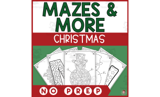 Christmas and Holidays Mazes and Other Activities