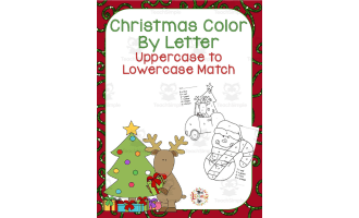 Christmas Color by Letter | Uppercase to Lowercase Match