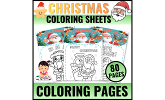 Christmas  Coloring Page Santa Snow Man activities for Preschool & Kin