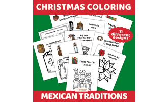 Christmas Coloring Pages - Mexican Traditions