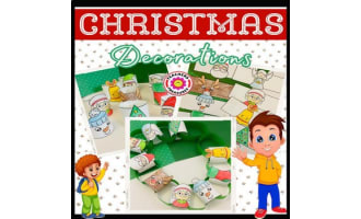 Christmas Decorations The Classroom Printables, Christmas Craft Color