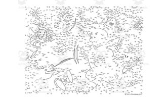 Christmas Extreme Difficulty Dot-to-Dot PDF - Over 1000 Dots!