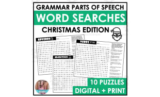 Christmas Grammar Word Search Packet