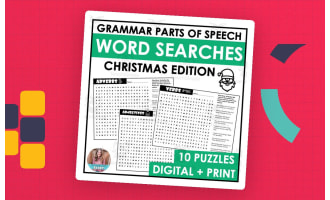 Christmas Grammar Word Search Packet