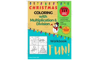 Christmas Multiplication Color by Answer