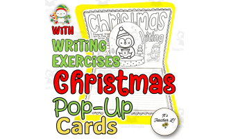 Christmas Pop-Up Cards with Writing Exercises | Christmas Project