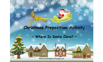 Christmas Prepositions Activity