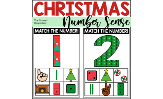 Christmas Subitizing Number Sense Mats