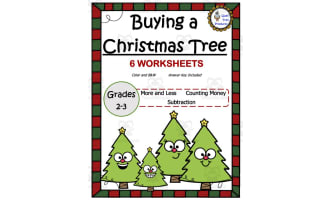 Christmas Tree Money Worksheets