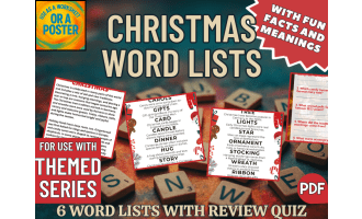 Christmas Word List Posters (PDF)