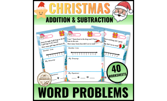Christmas Word Problems Kindergarten Addition And Subtraction Within 1