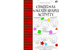 Christmas Wreath Shape Activity