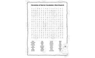 Chronicles of Narnia Word Search