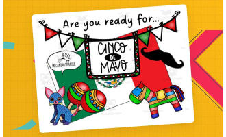 Cinco de Mayo Craft & Activity (No prep! Video links included!)