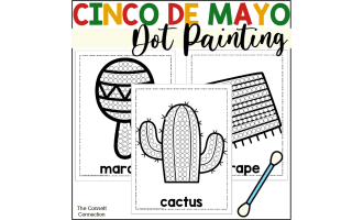 Cinco de Mayo Dot Painting - A Fine Motor Art Activity