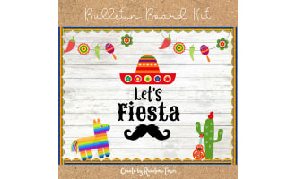 Cinco de Mayo Fiesta Bulletin Boards Mexican Classroom Door Decoration