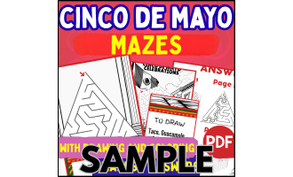 Cinco de Mayo Maze: 1 Page Sample (PDF)