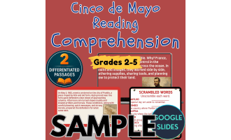 Cinco de Mayo Reading 1 Passage Sample Google Slides