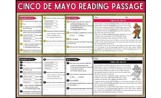 Cinco De Mayo Reading Comprehension Passage and Questions