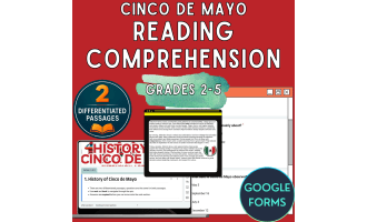 Cinco de Mayo Reading Comprehension Passages Google Forms
