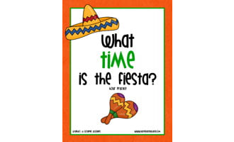 Cinco de Mayo Telling Time To The Hour Clock Activity