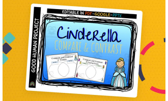 Cinderella Compare and Contrast | Editable Reading Activity