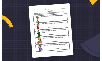 Circle and Write Pronouns Worksheet