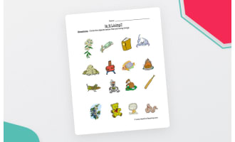 Circle Living Things Worksheet