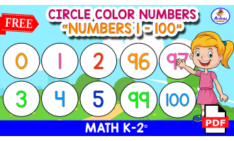 CIRCLE NUMBER COLORS - Numbers 1 to 100