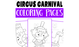 Circus Coloring Pages Worksheet Activity