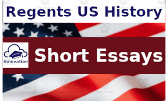 "Civil War No. 1" Regents US History Short Essays