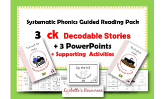 CK Decodable stories; PowerPoints; Guided Reading + Activities