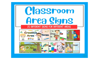 Classroom Area Signs