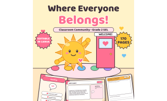 Classroom Community SEL Unit for 2nd Grade | Morning Meeting Slides