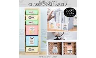 Alphabet Poster & Flashcards in Pastel Rainbow Theme - 100% Editable by  Teach Simple