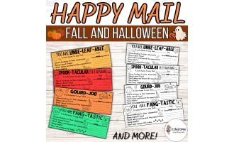 Classroom Management: Fall & Halloween Happy Parent Communication Mail