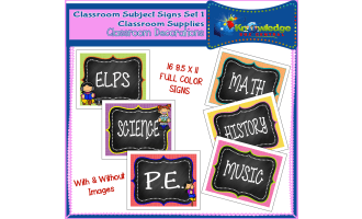 Classroom Subject Signs Set 1 - Classroom Decorations - EBOOK