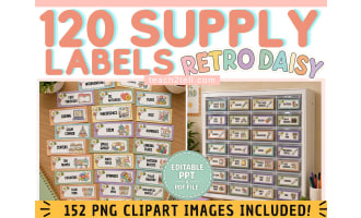 Classroom Supply Labels Teacher Toolbox Labels Editable Back to School