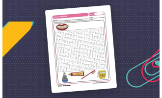 Clean Teeth Maze Worksheet