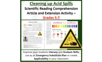 Cleaning up Acid Spills - Digital Science Reading Article - Grades 5-7