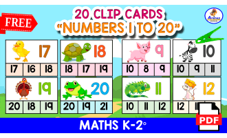 CLIP CARDS | Numbers 1 to 20